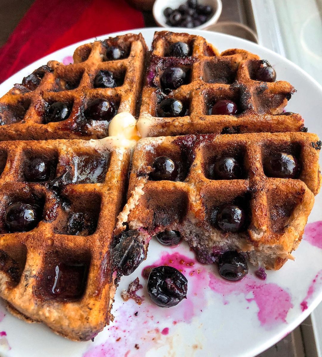 Paleo Blueberry Waffles