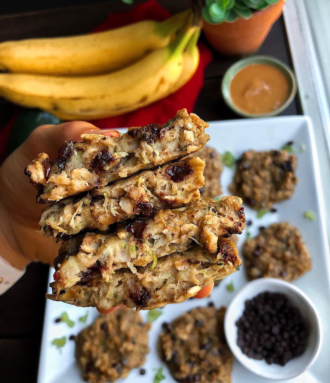 Zucchini Chocolate Chip Breakfast Cookies