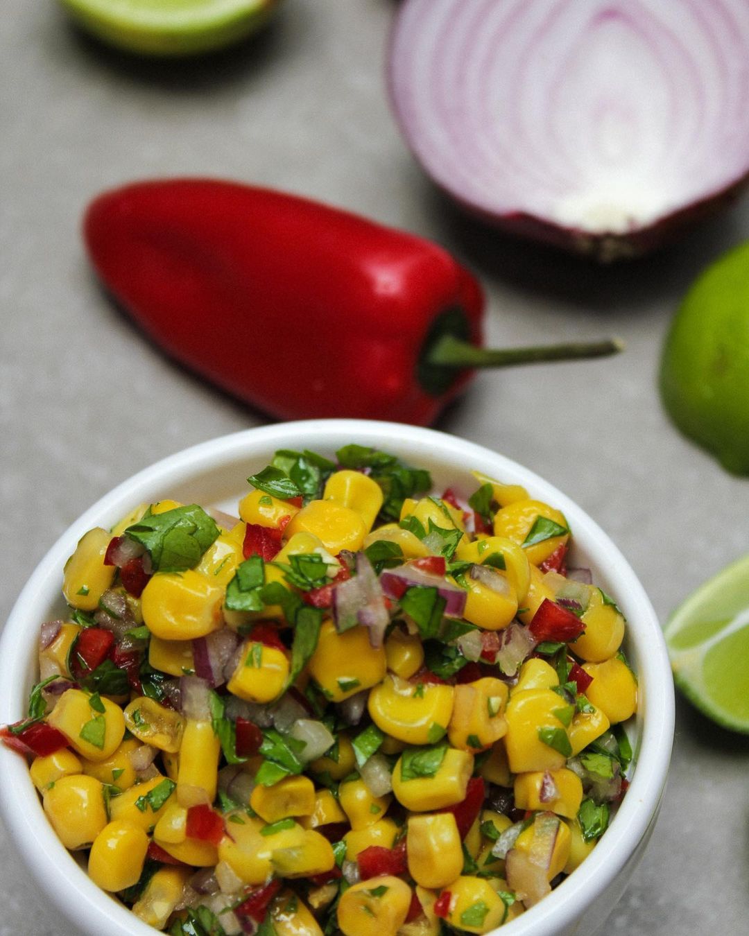 Simple Spicy Sweet Corn Salsa