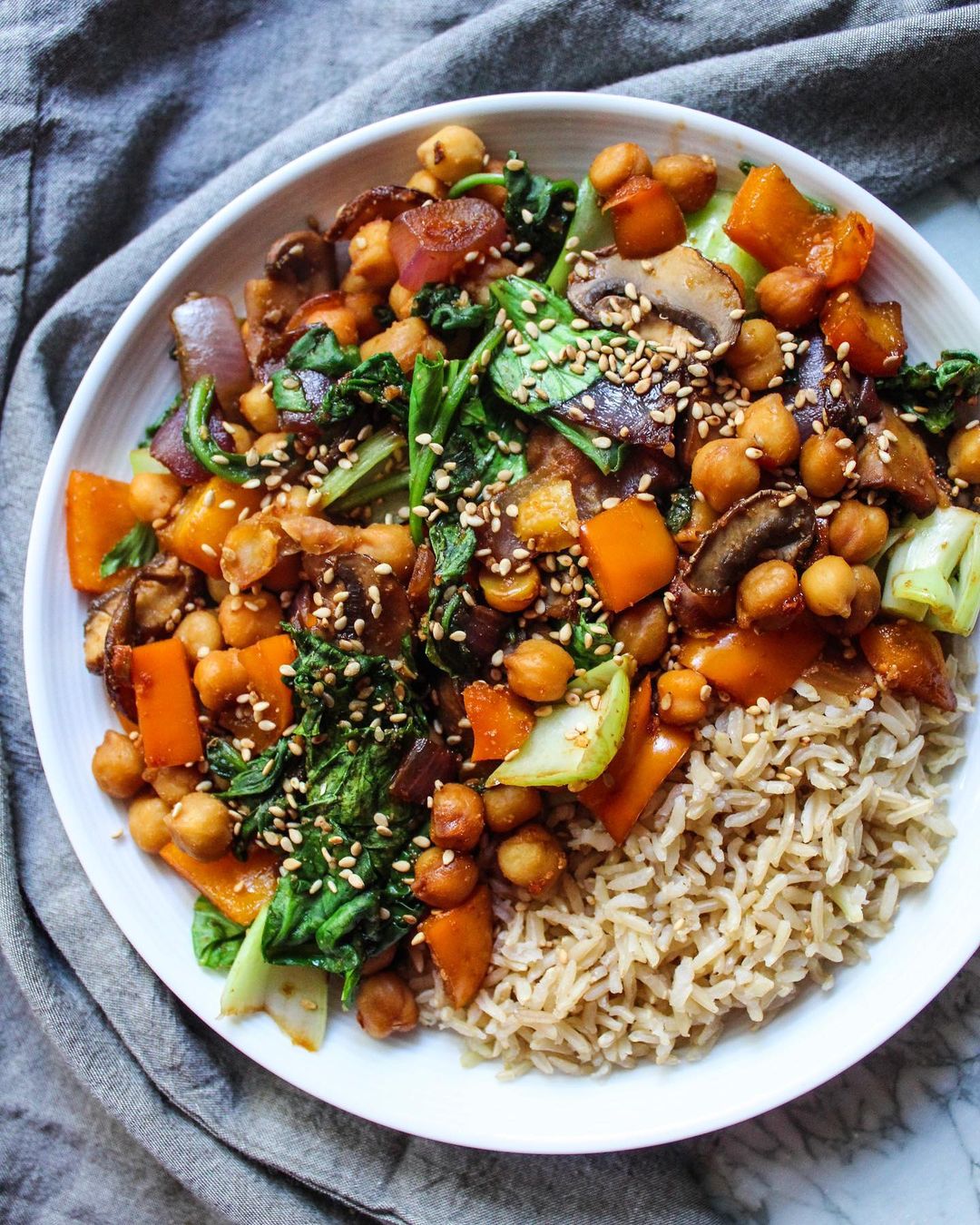Chili Garlic Chickpeas