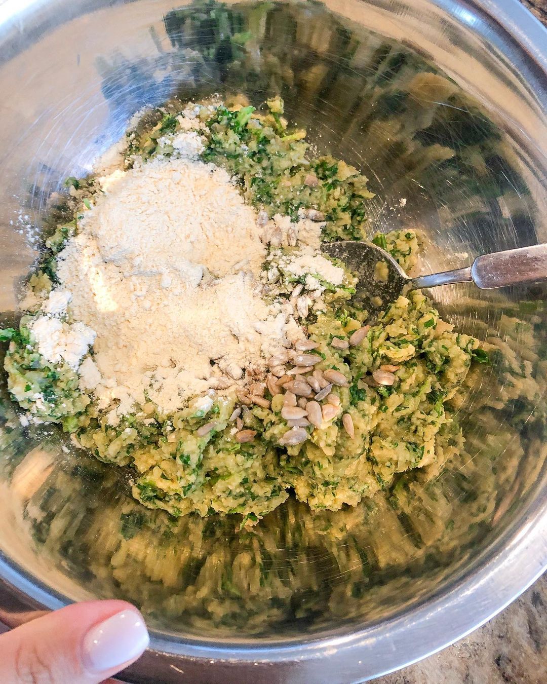 Homemade Falafel Salad with Tahini Dressing