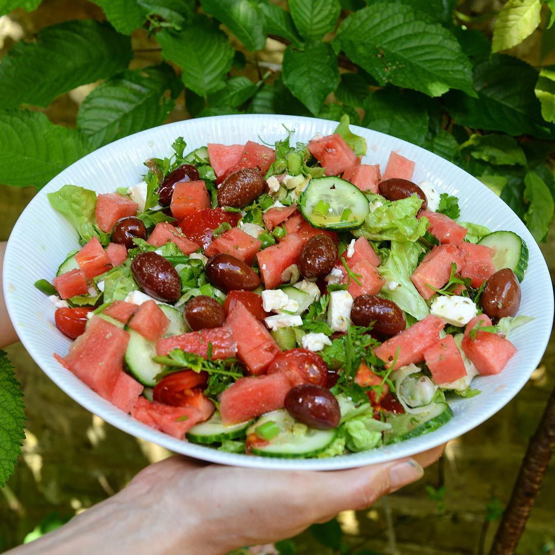 Greek Salad with Watermelon