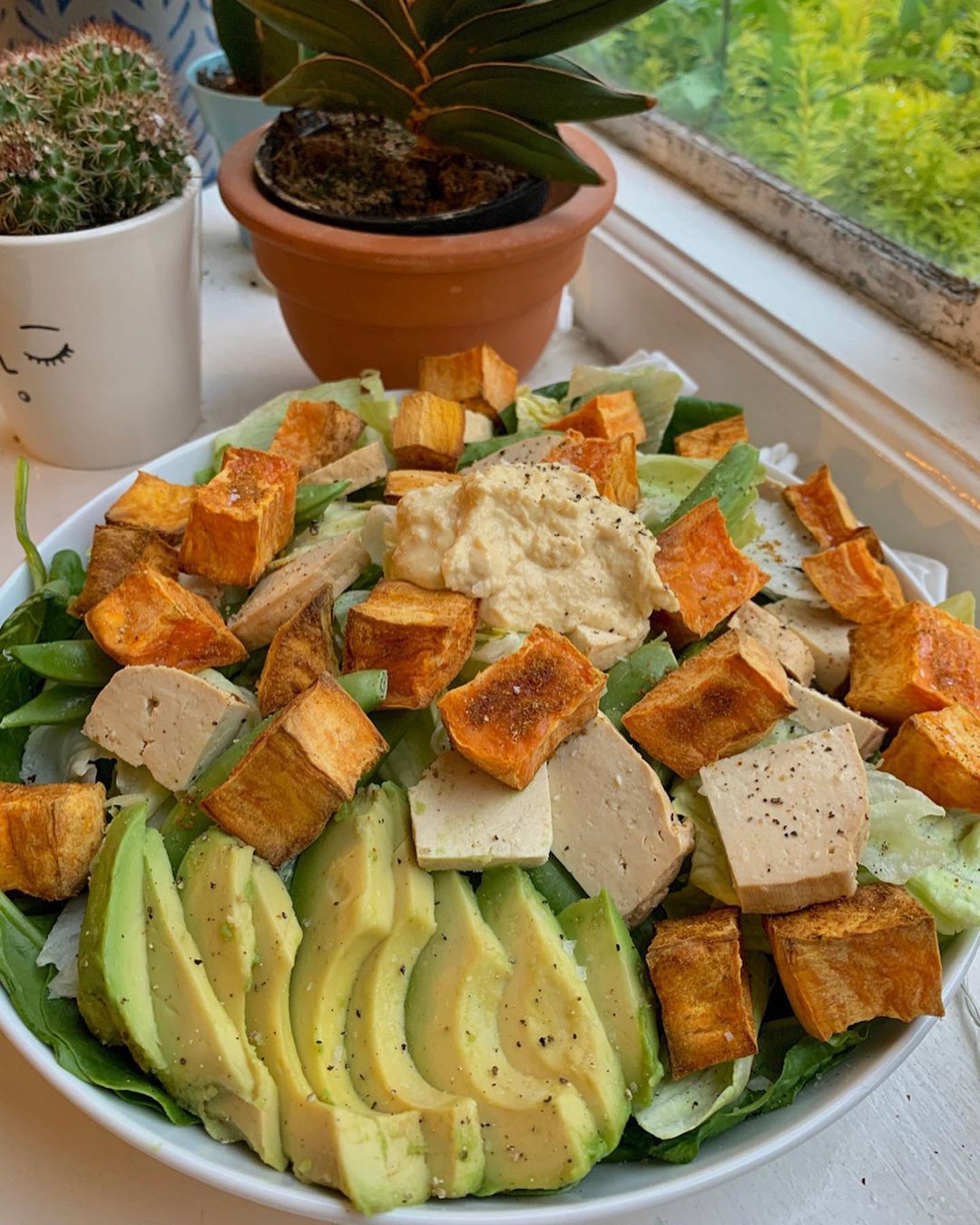 Simple Sweet Potato Salad with Agave Lime Dressing