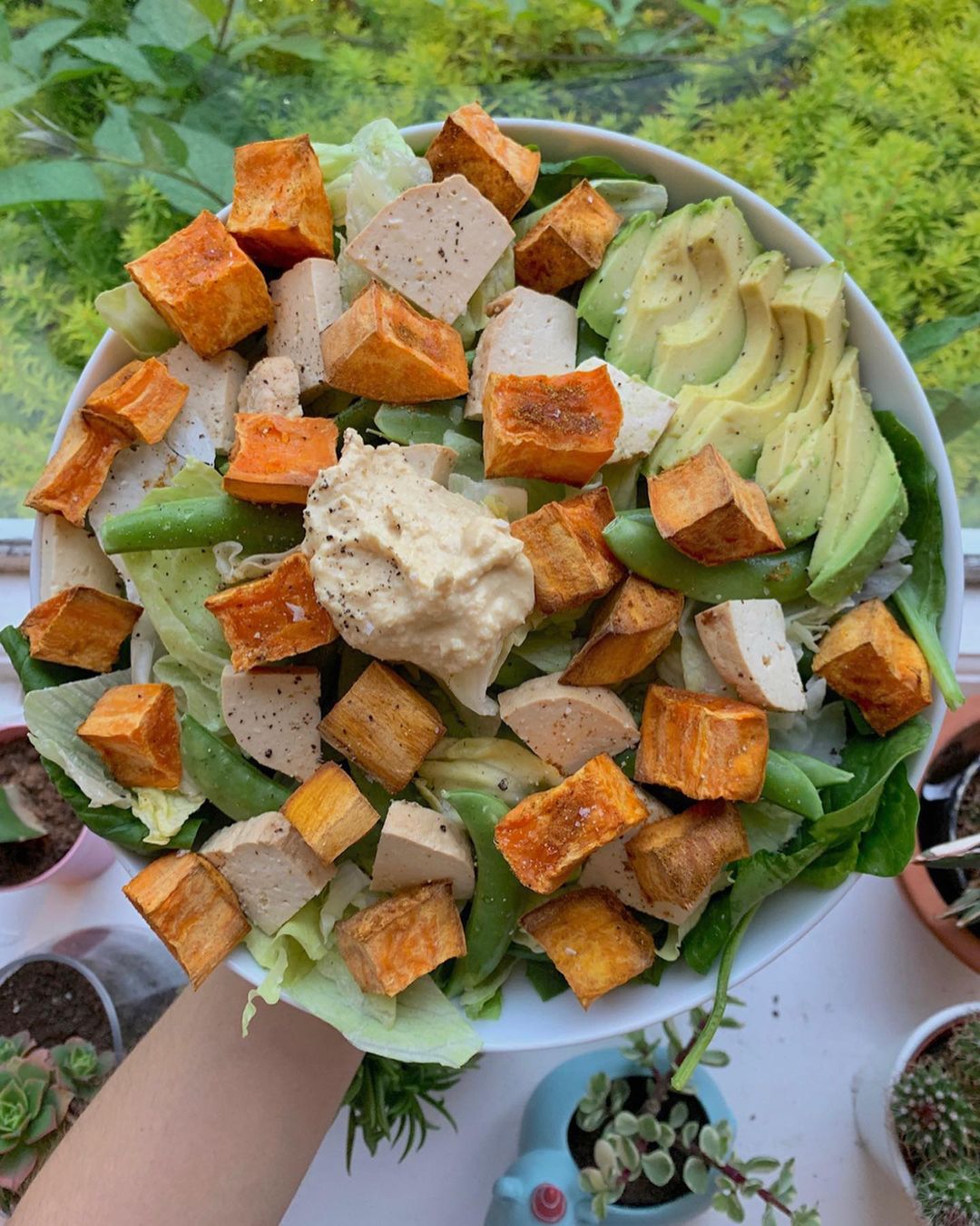 Simple Sweet Potato Salad with Agave Lime Dressing