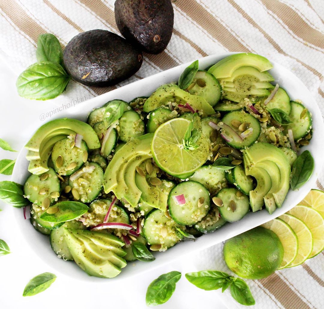 Cucumber Avocado Summer Salad