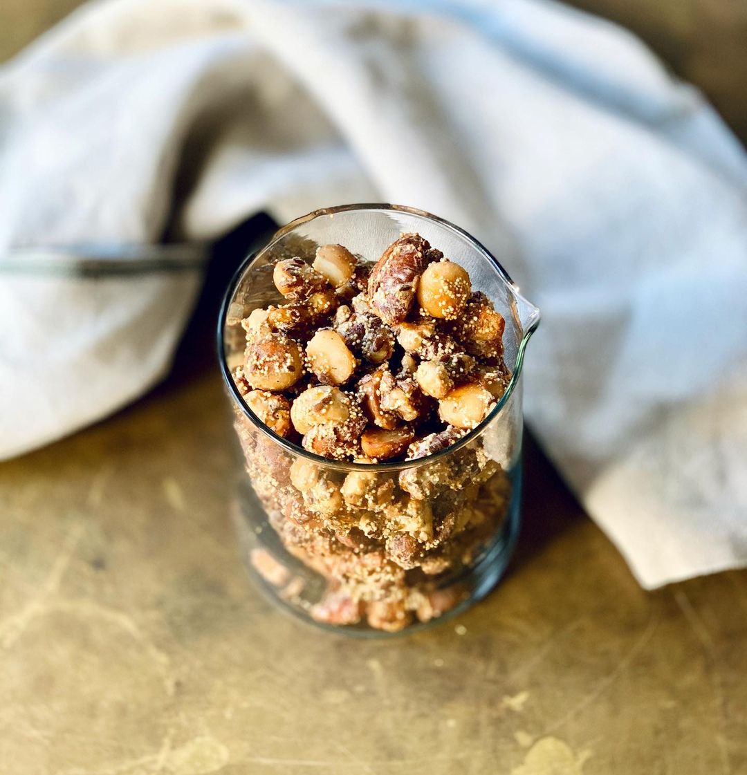 Sweet Rosemary and Chilli Roasted Nuts