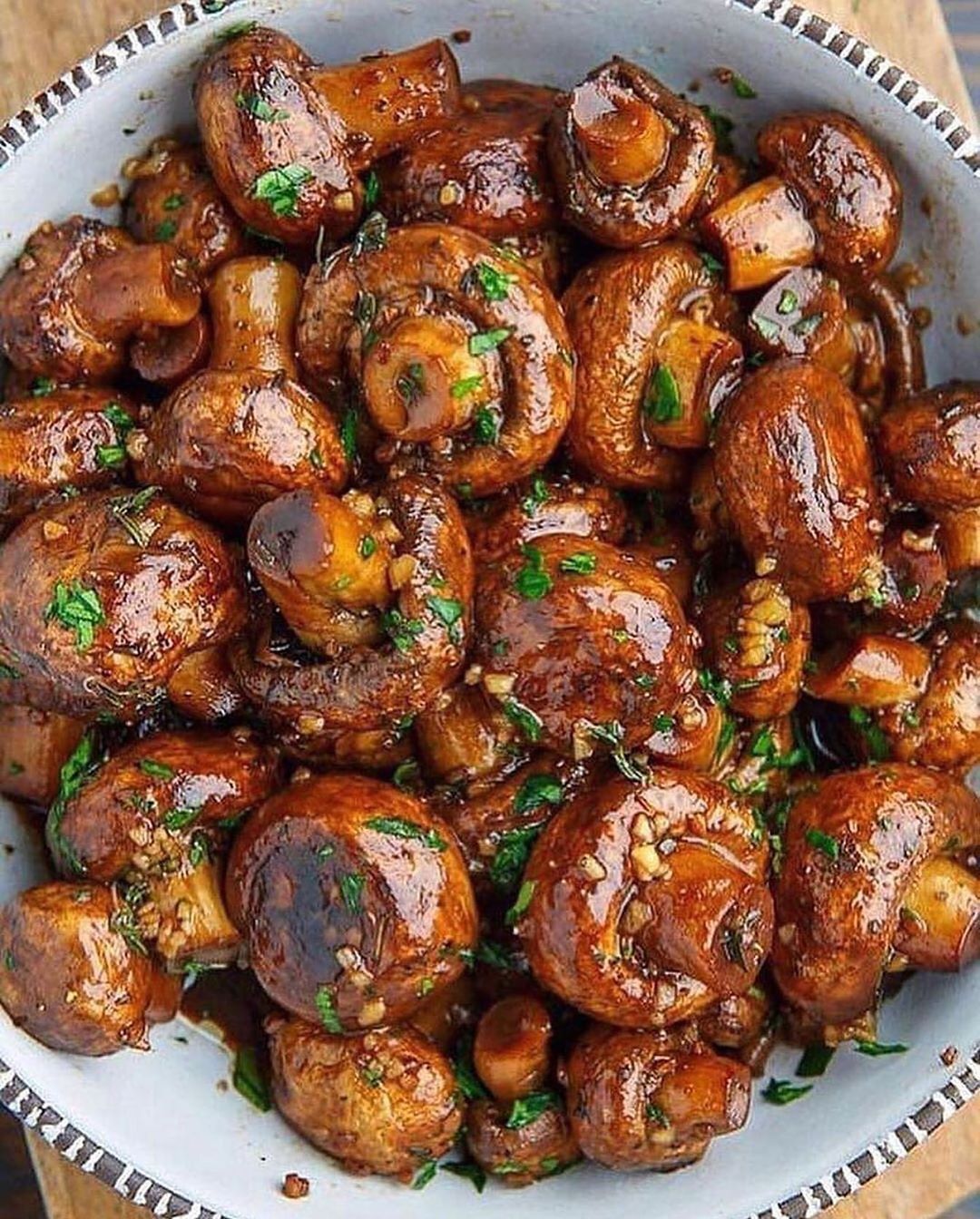 Balsamic Soy Garlic Mushrooms