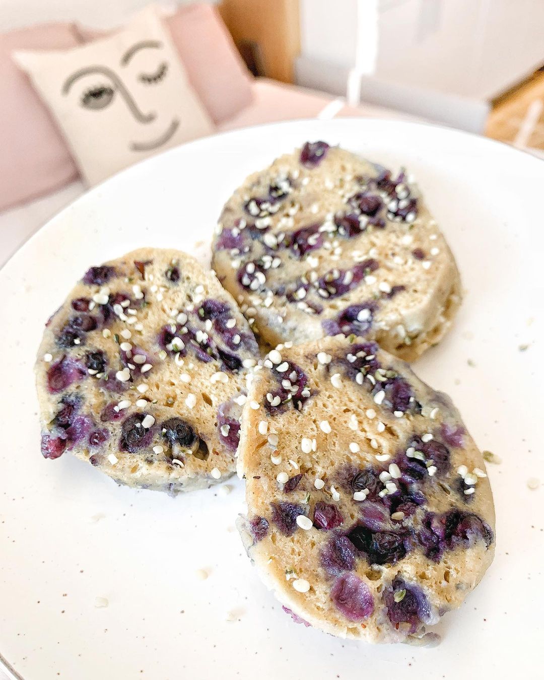 Blueberry Mug Cake for Breakfast