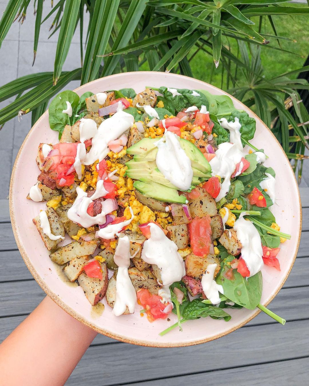 Loaded Vegan Brunch with Tofu Scramble