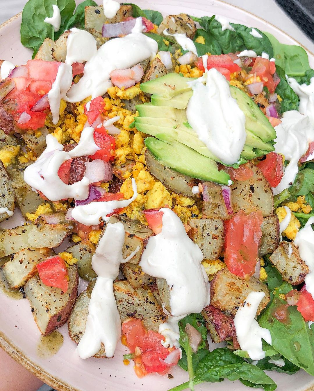 Loaded Vegan Brunch with Tofu Scramble