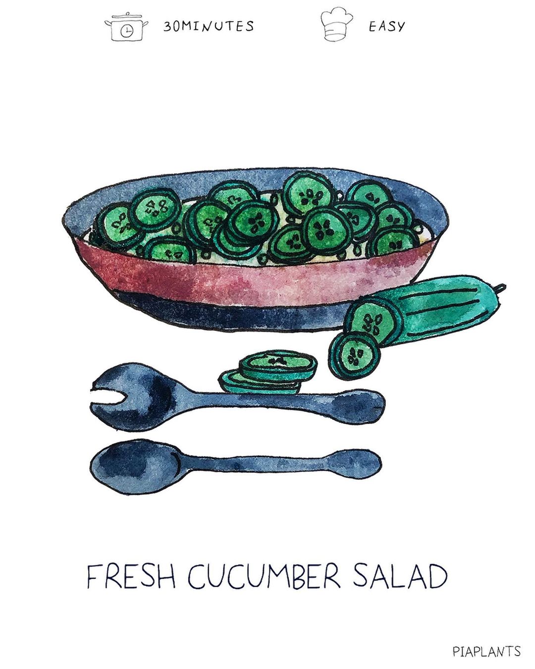 Fresh Cucumber Salad with Yogurt