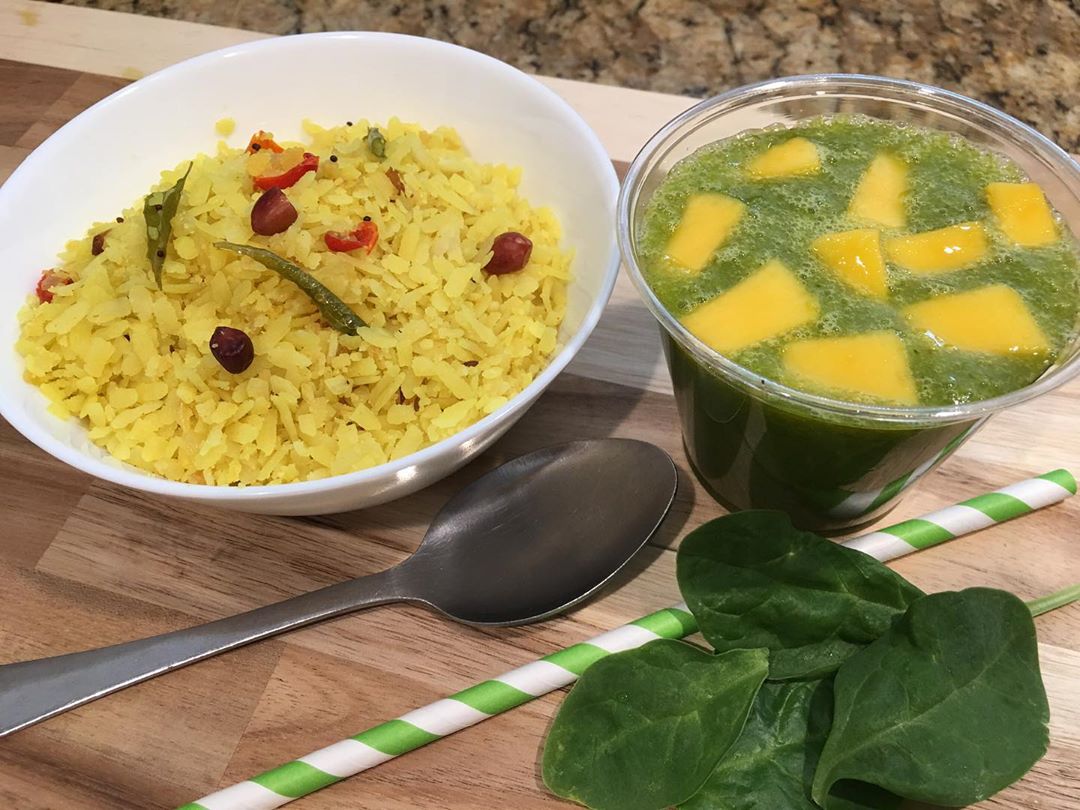 Flattened Rice Poha Breakfast Dish