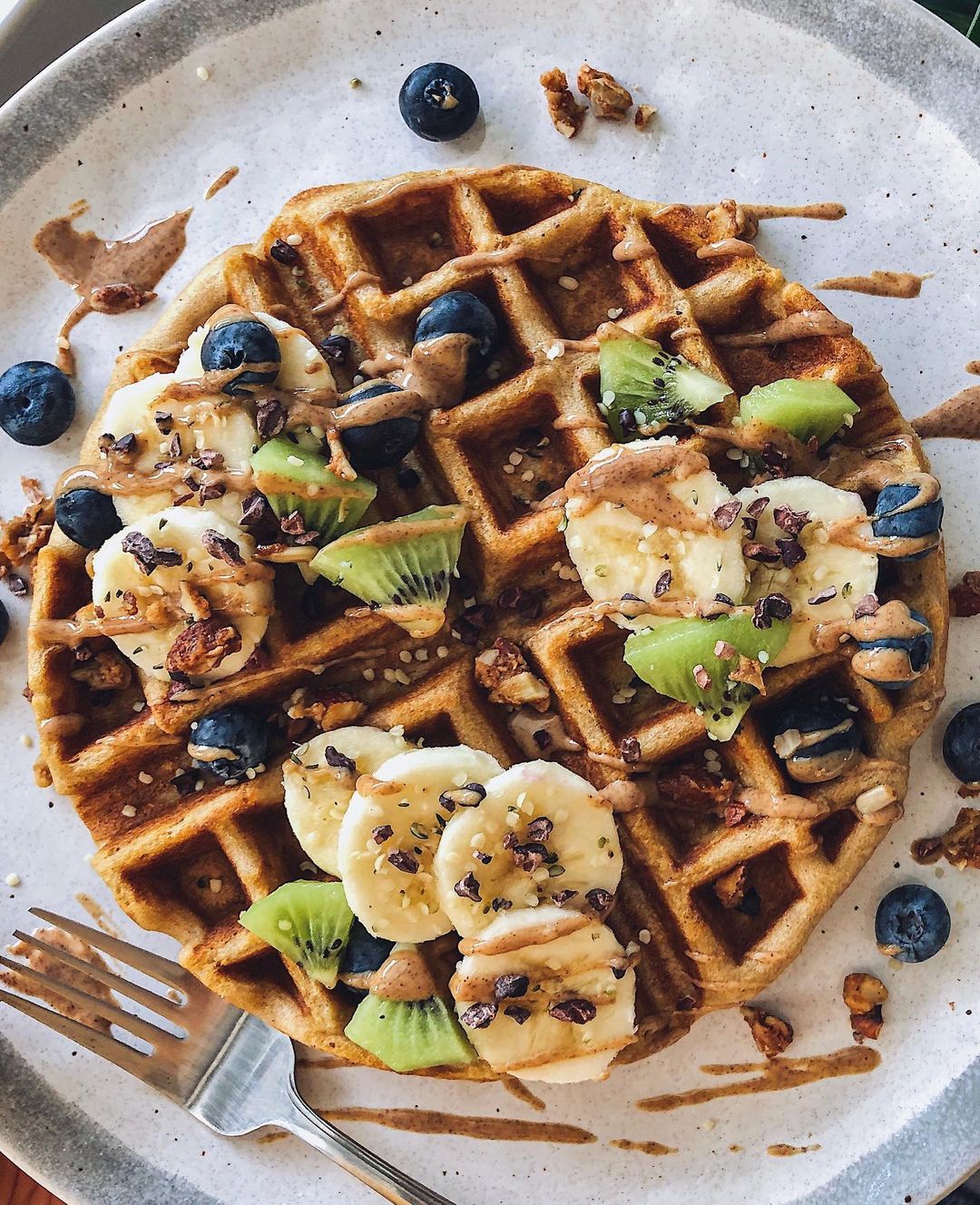 Fluffy Sweet Potato Paleo Waffle
