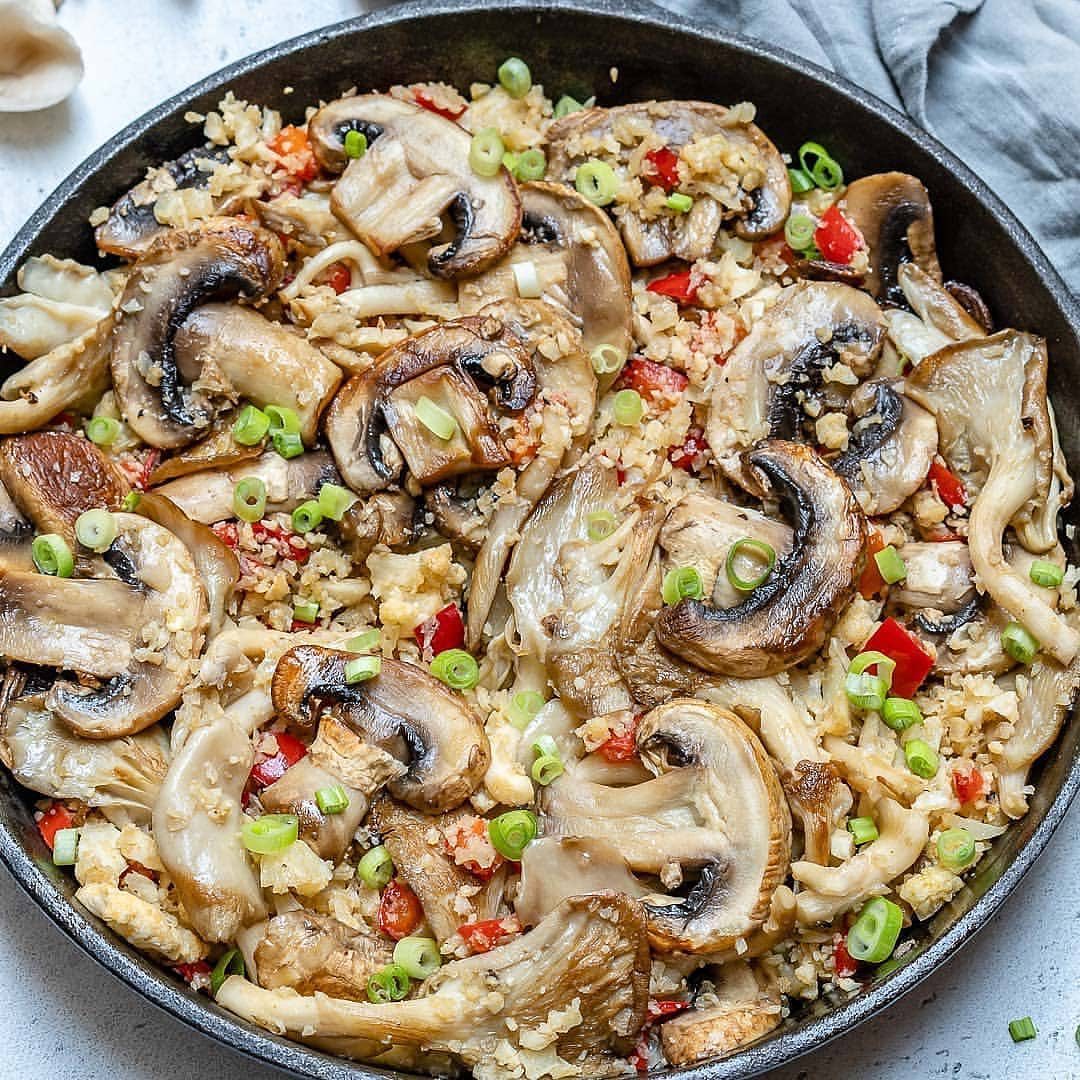 Mushroom Cauliflower Fried Rice