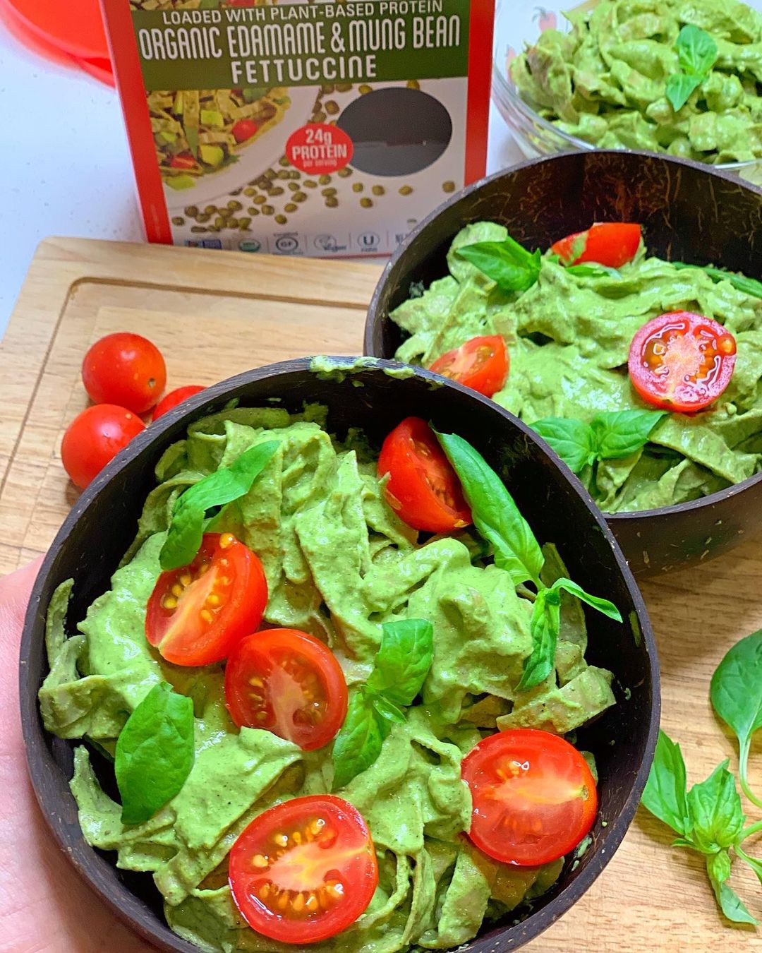 Vegan Avocado Pesto Fettuccine Pasta