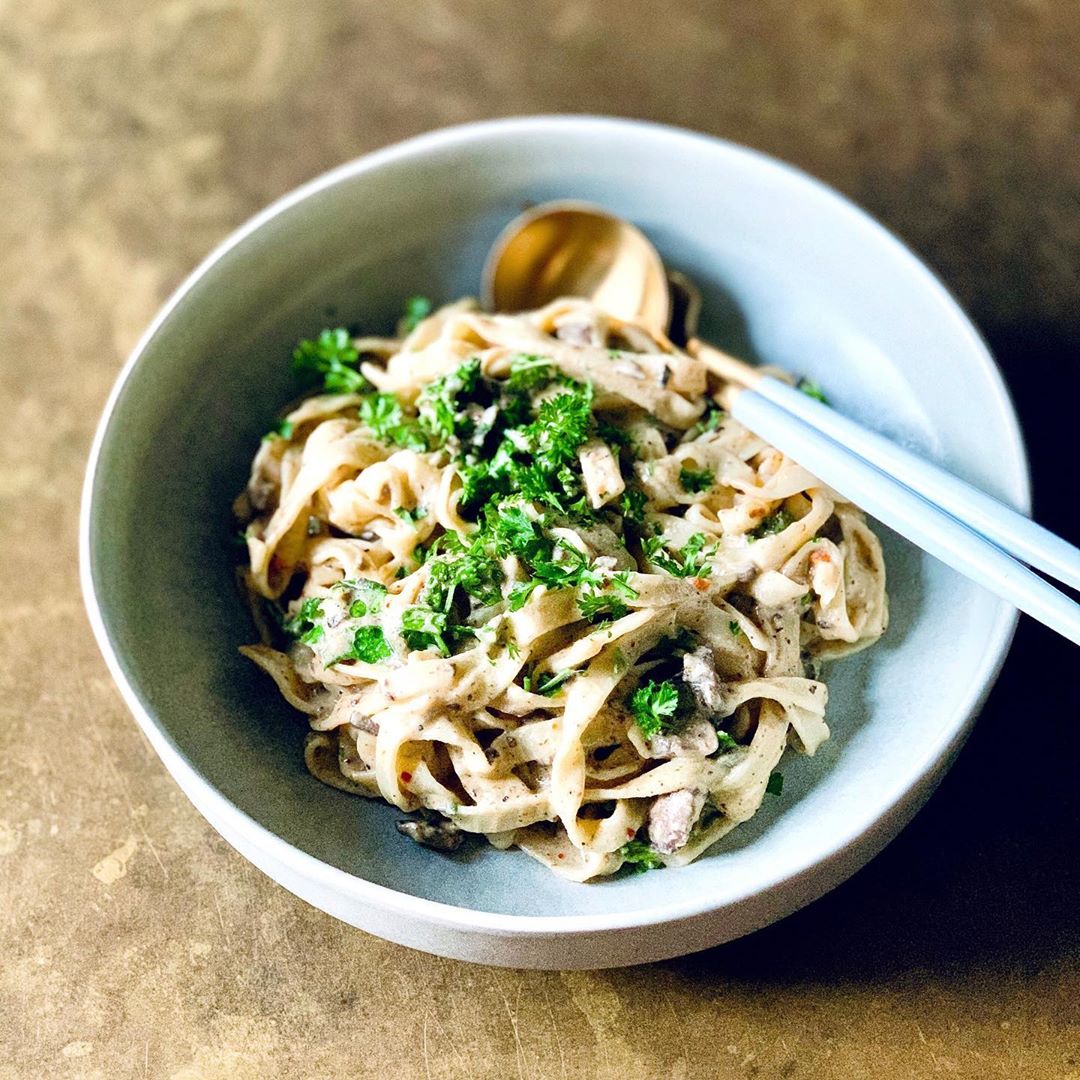 Creamy Mushroom Fettuccine