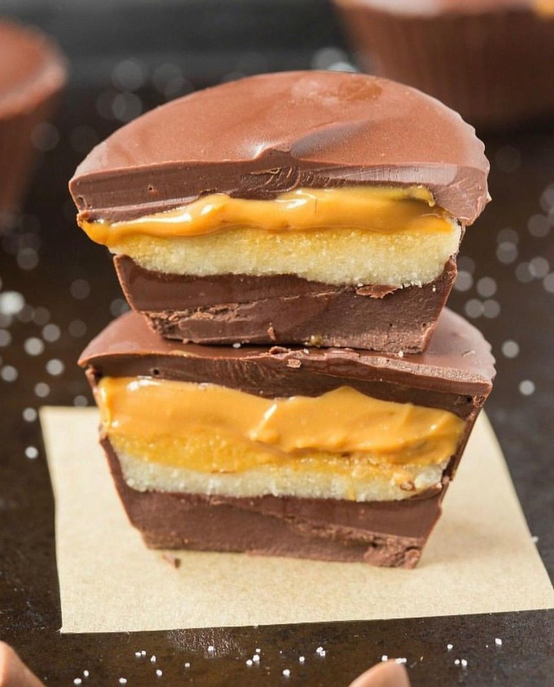 The Most Perfect Vegan Snickers Cups