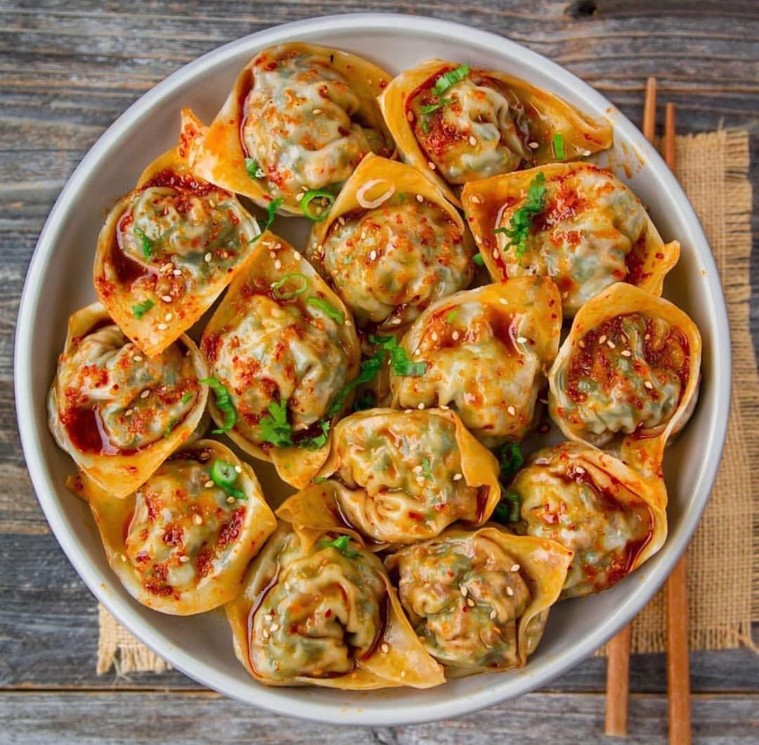 Vegan Spicy Steamed Dumplings