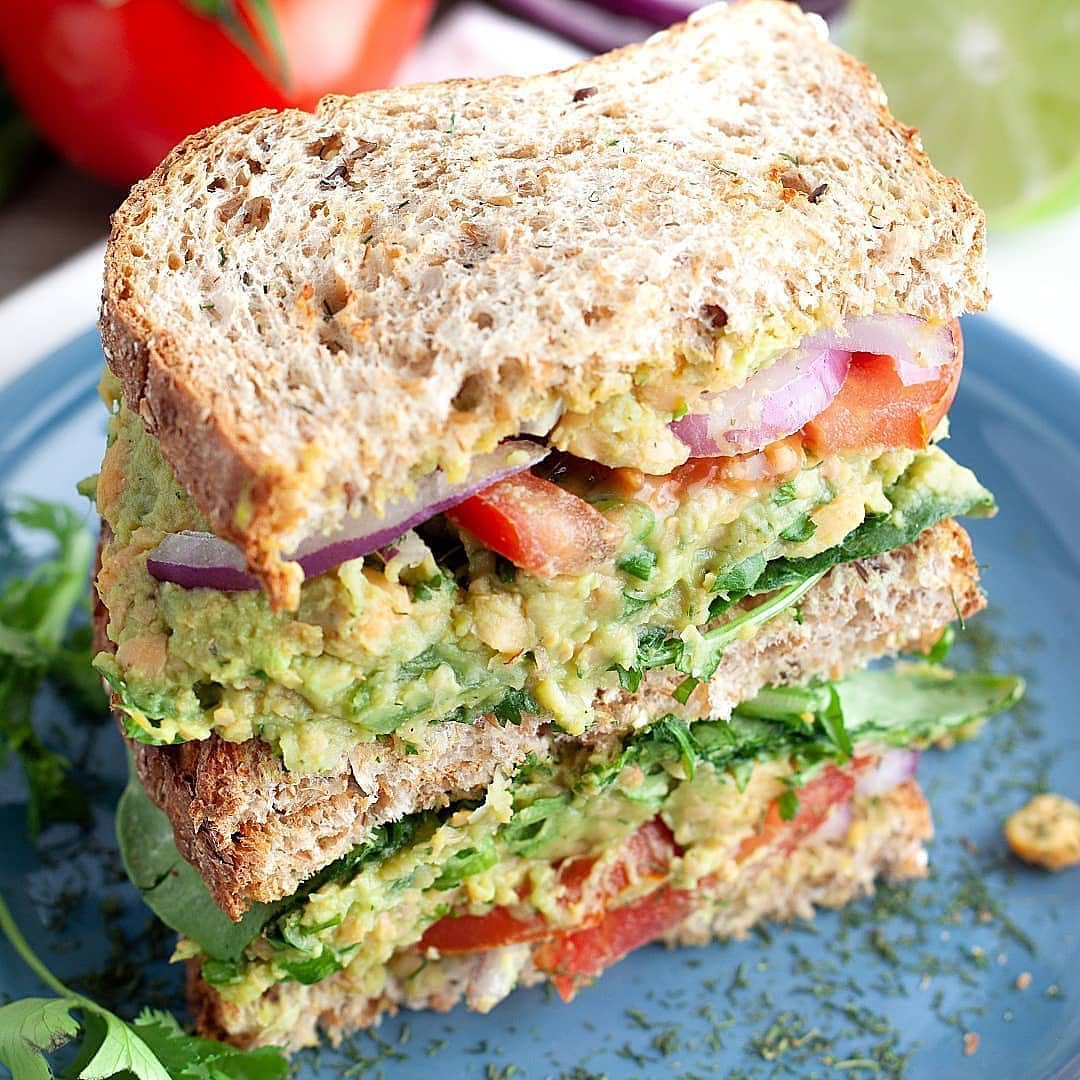 Chickpea Avocado Salad Sandwiches
