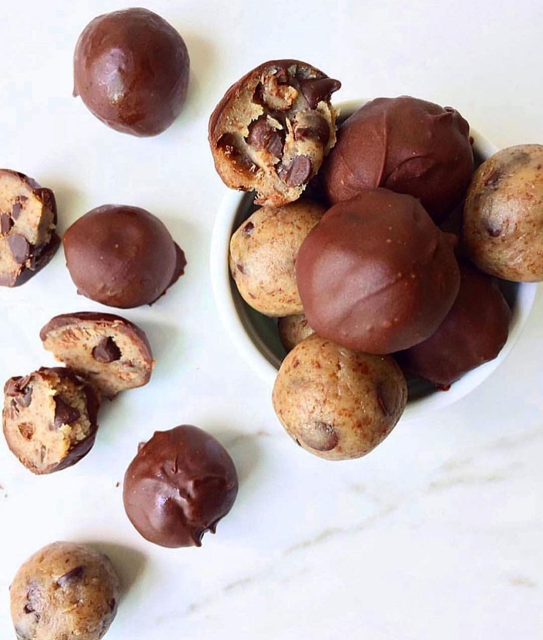 Homemade Almond Flour Chocolate Chip Energy Balls