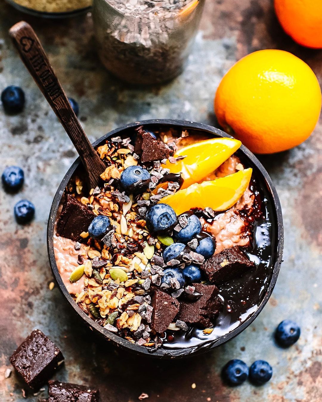 Chocolate Orange Porridge Oats with a Hint of Cinnamon