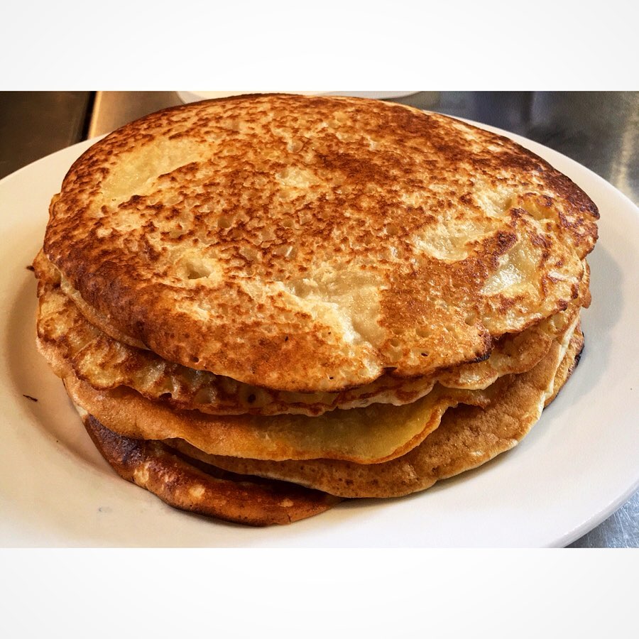 Vegan Coconut Pancakes with Banana Toppings