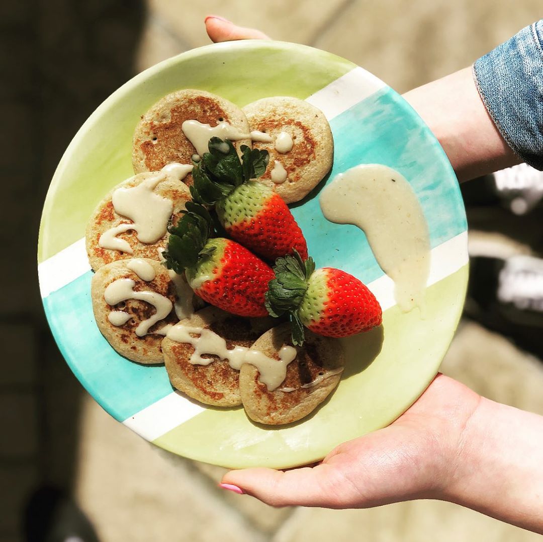 Healthy Banana Oat Pancakes