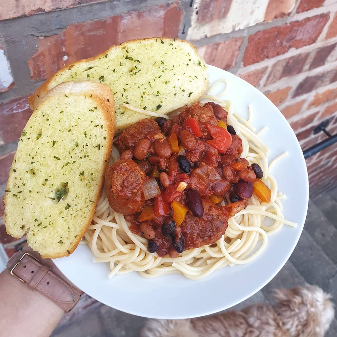 Meatball and Bean Pasta