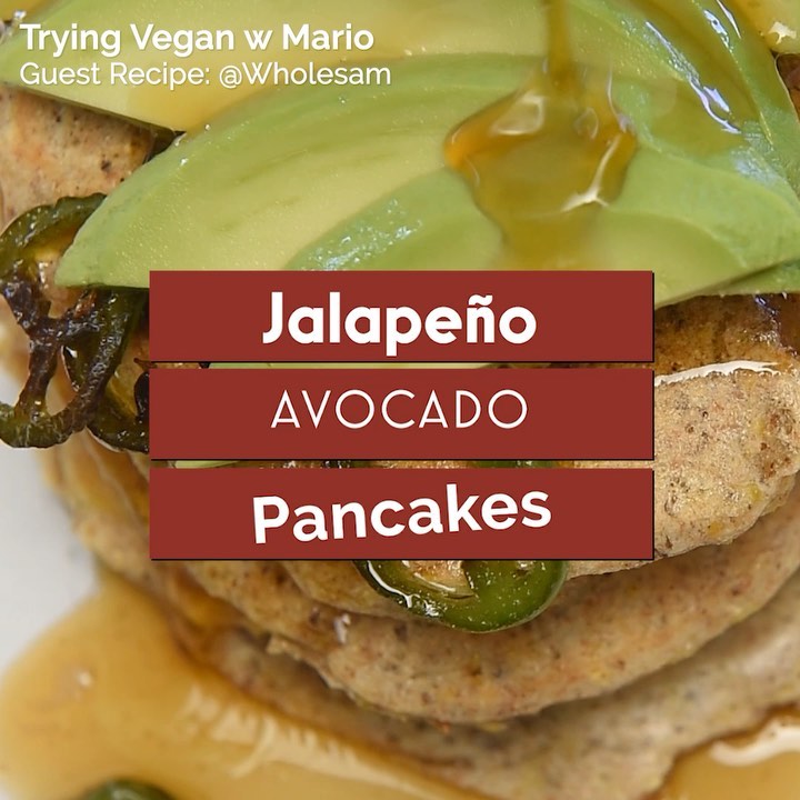 Vegan Jalapeno Avocado Pancakes