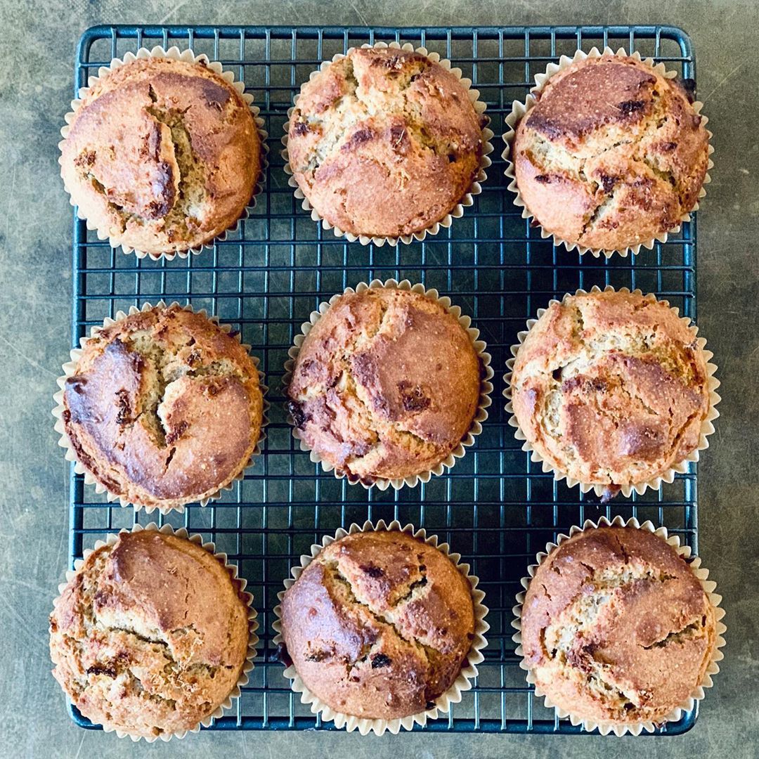 Pear Almond Polenta Muffins