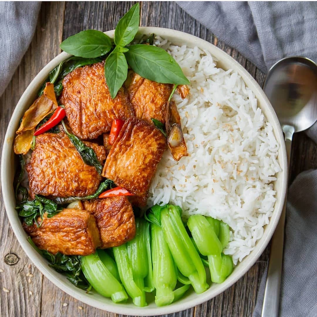Aiwanese Style 3 Cup (San Bei '三杯') Tofu Bowl