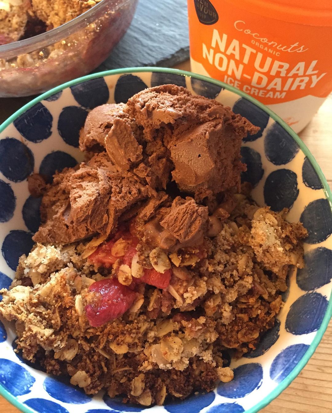 Strawberry and Cherry Crumble