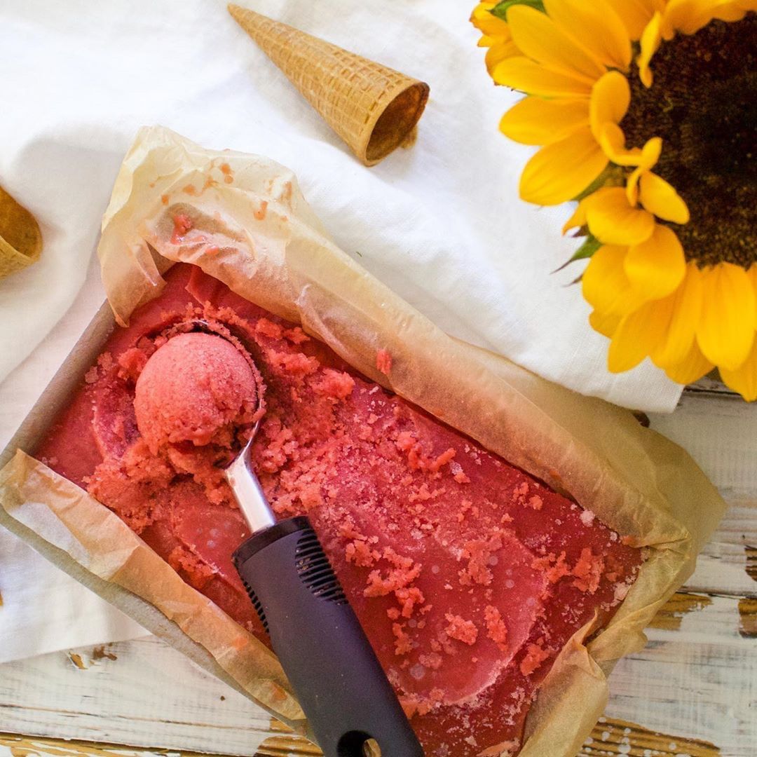 4 Ingredient Watermelon Lime Nice Cream