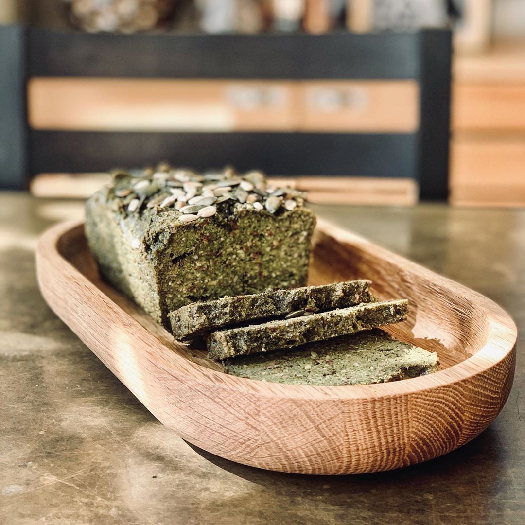 Spinach Almond Sunflower and Pumpkin Seed Bread
