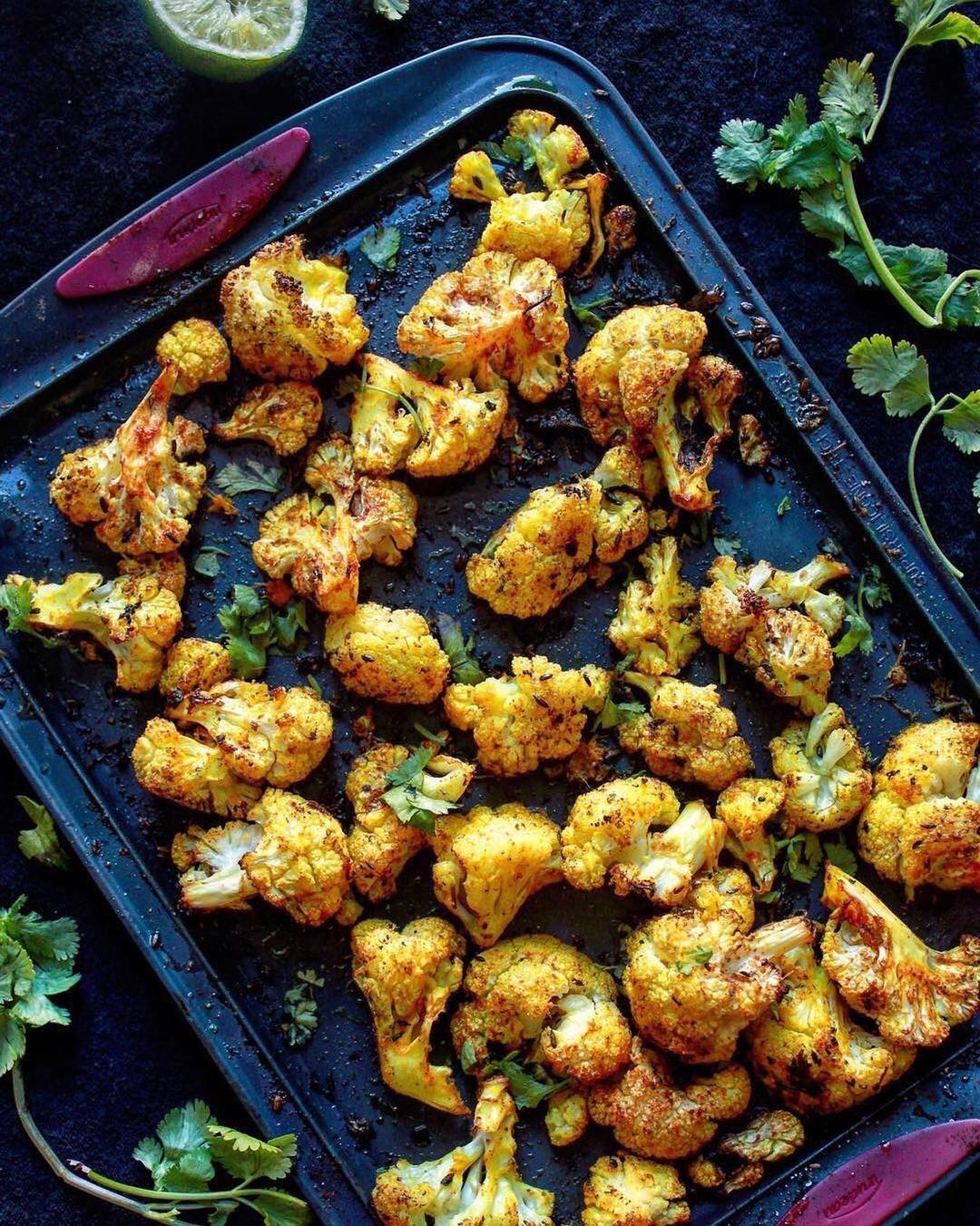 Indian Style Roasted Cauliflower