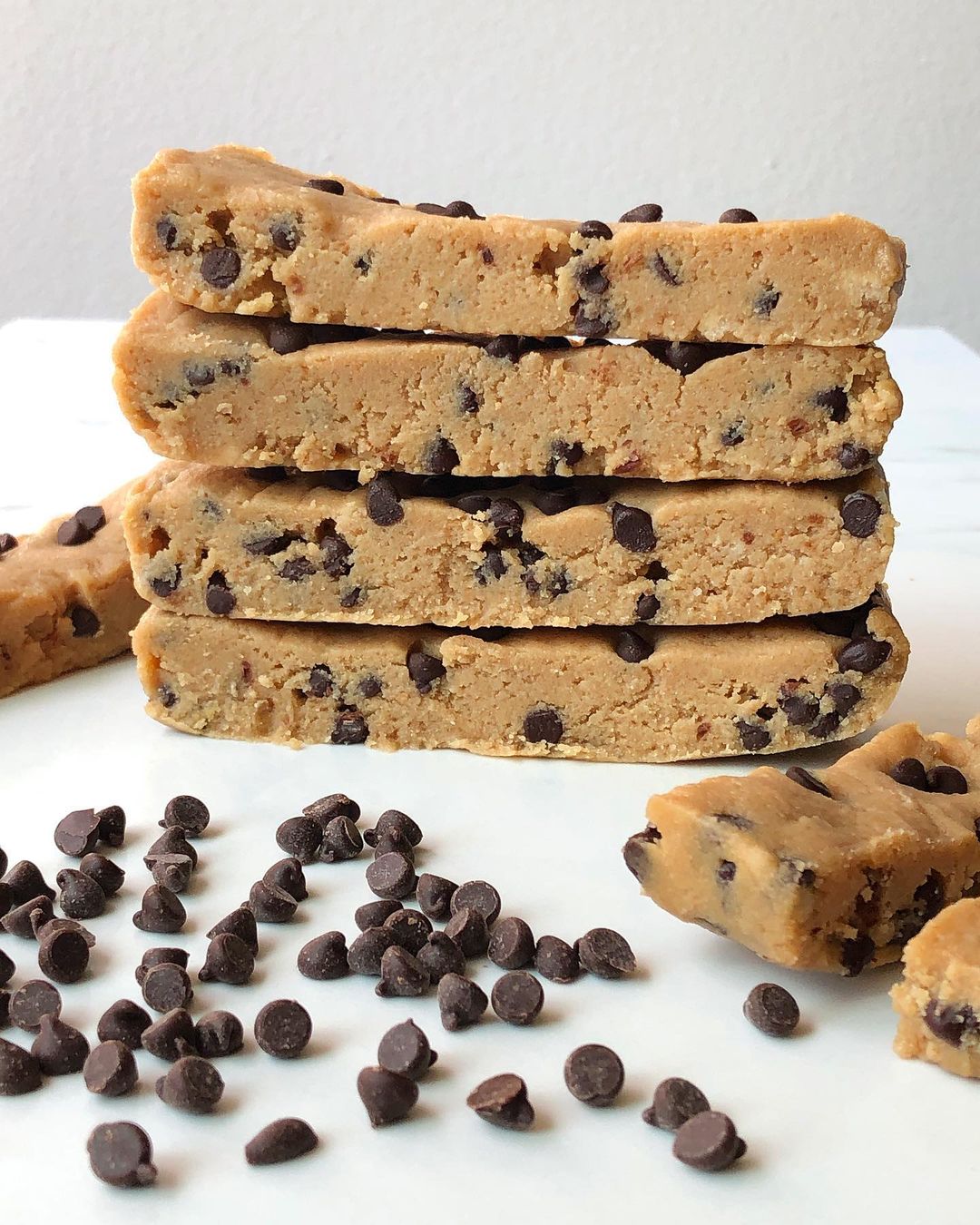 Almond Flour Cookie Dough Bars with Chocolate Chips