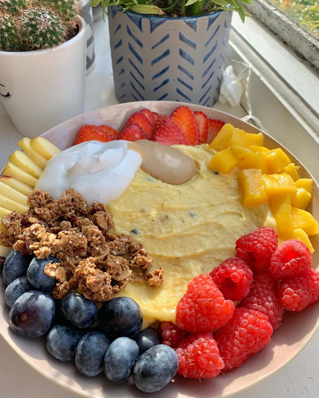 Creamy Passionfruit Nice Cream with Toppings