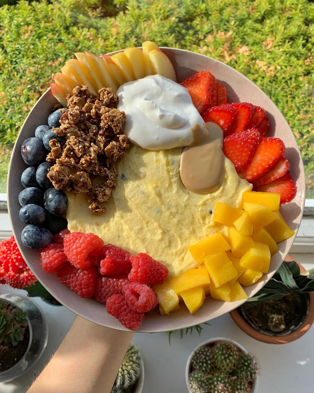 Creamy Passionfruit Nice Cream with Toppings