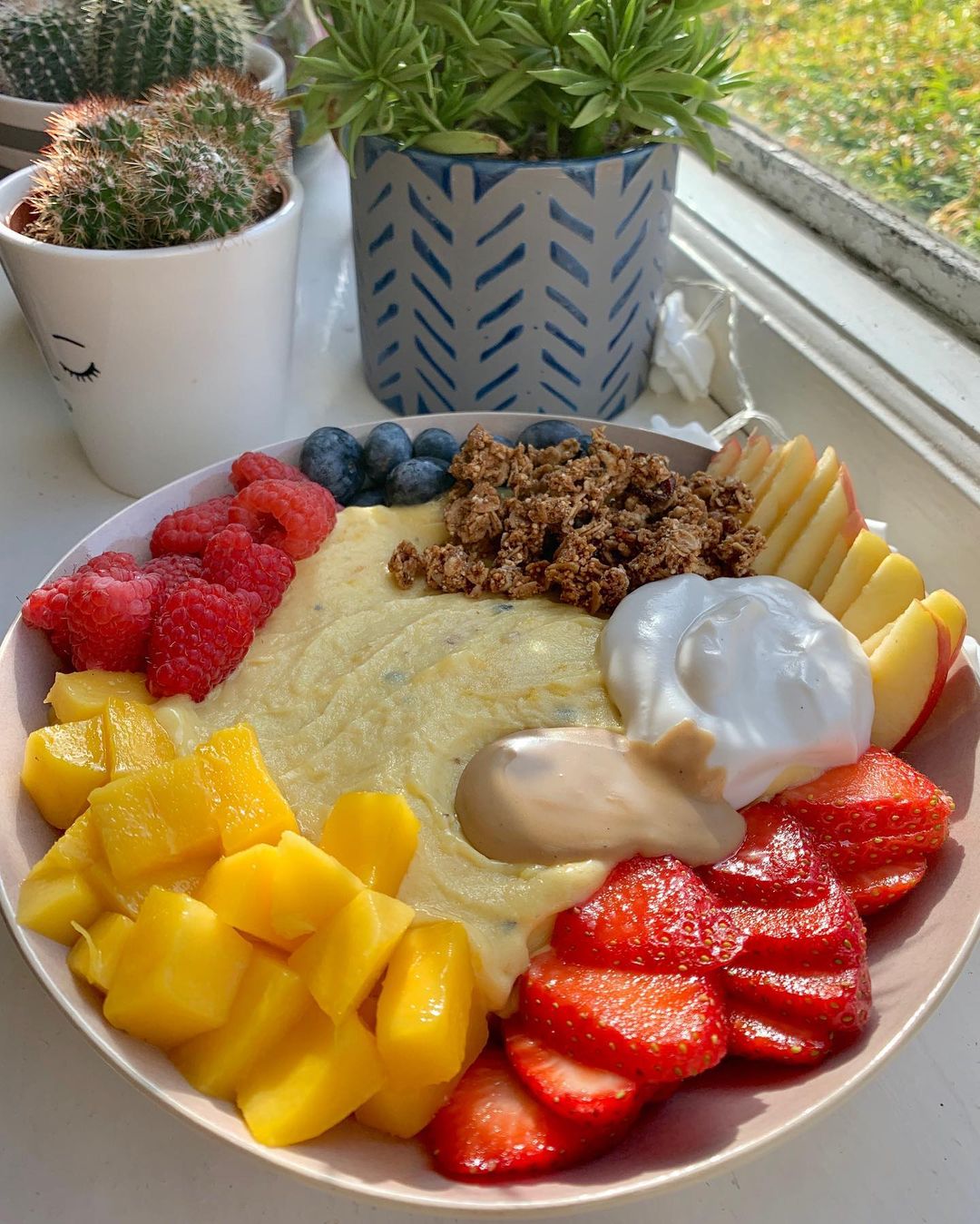Creamy Passionfruit Nice Cream with Toppings