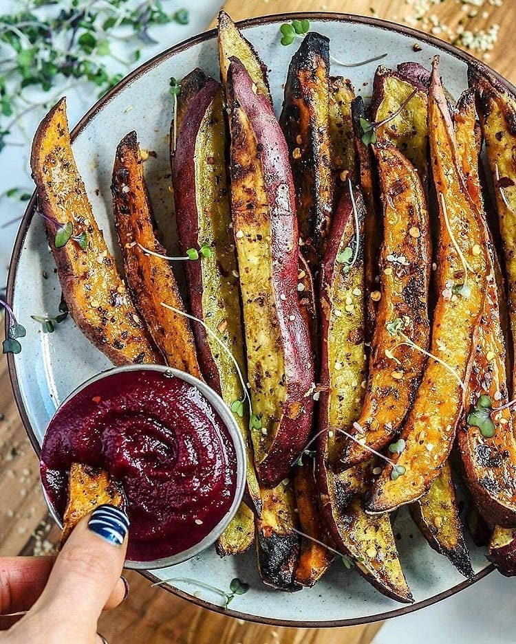 Homemade Beet Ketchup for Sweet Potato Fries
