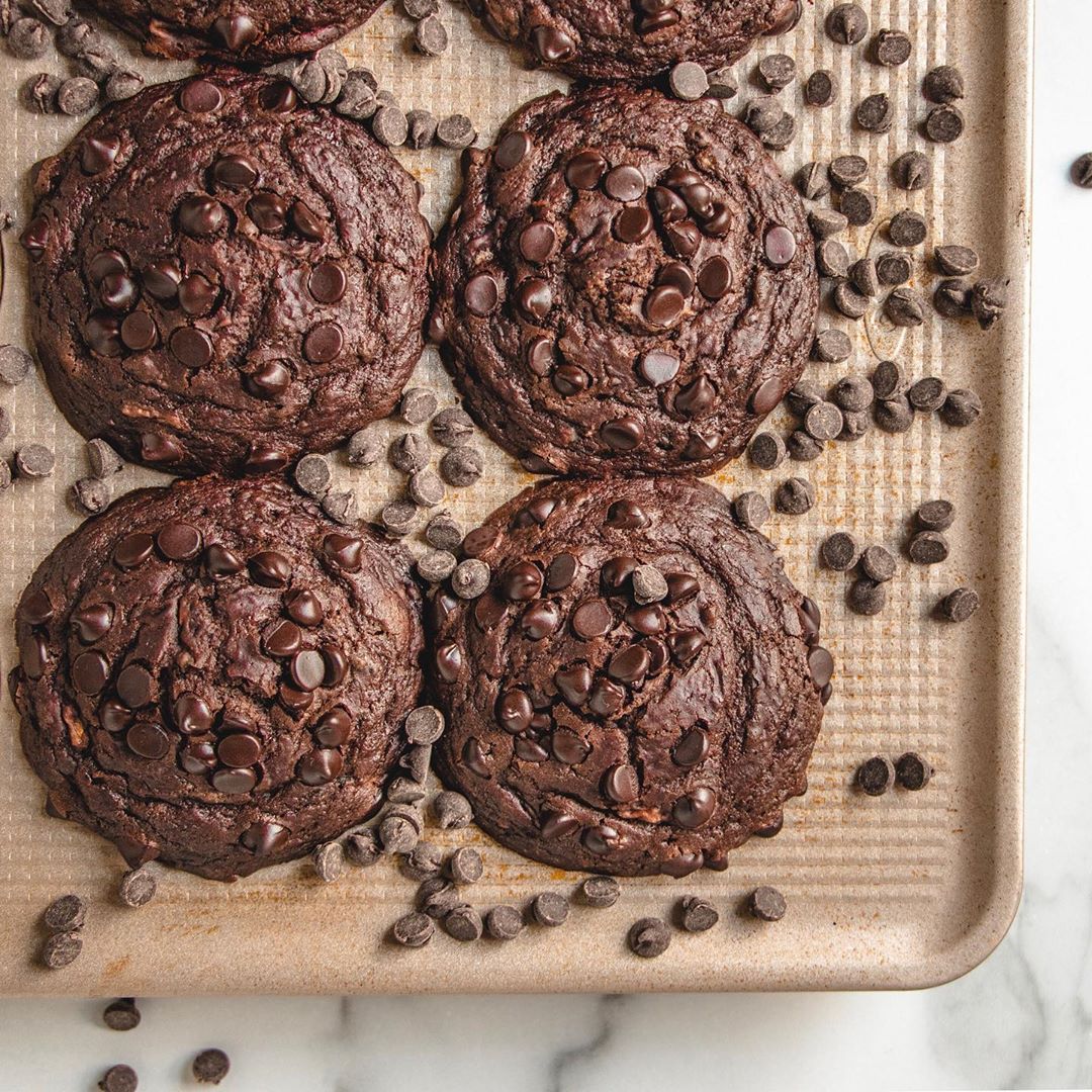 Double Chocolate Zucchini Muffins