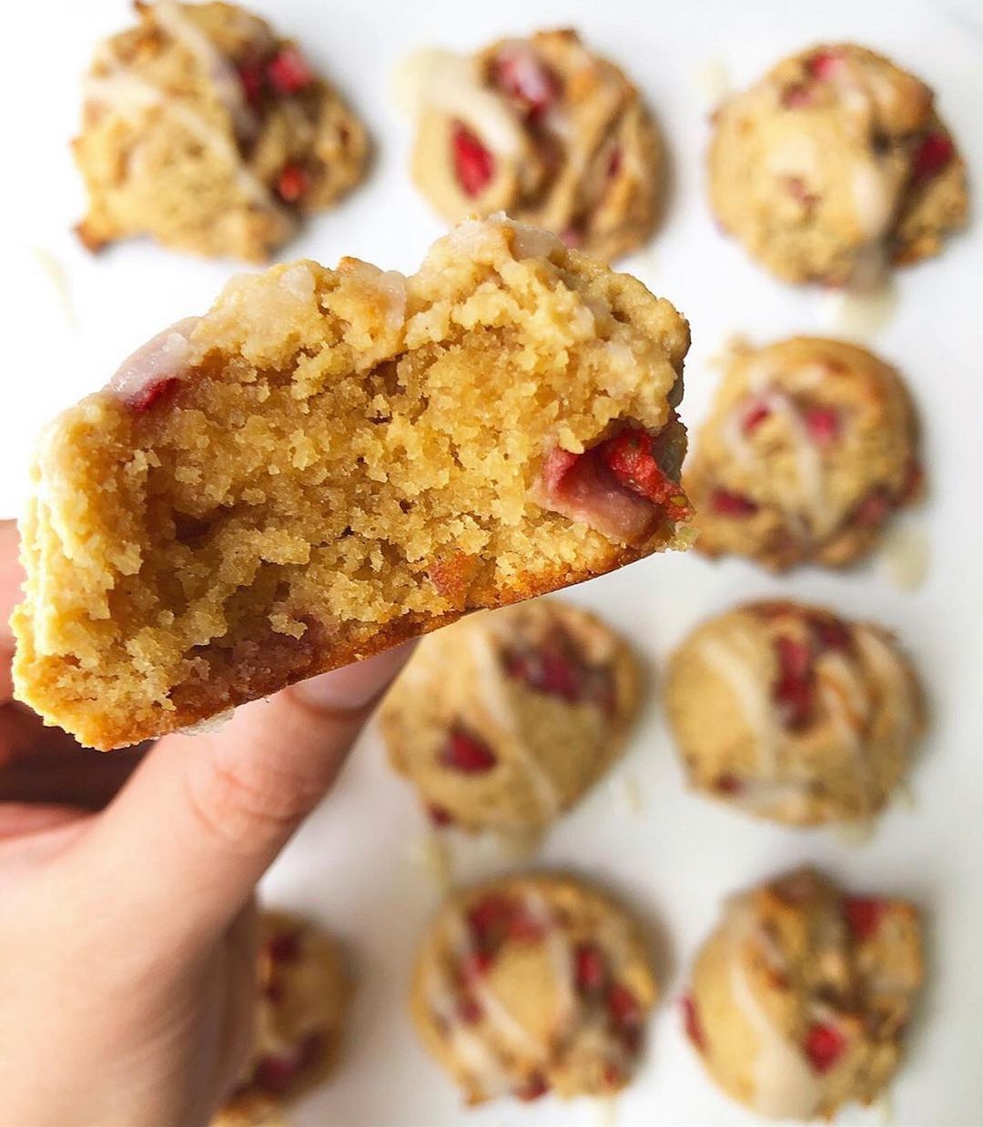 Gluten-Free Almond Flour Strawberry Cookies