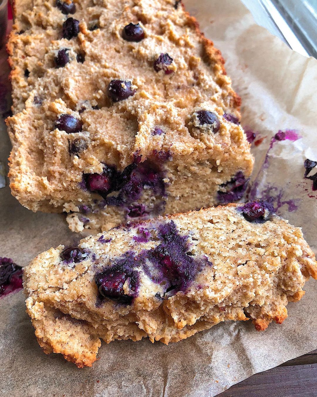 Paleo Gluten-Free Lemon Blueberry Banana Bread
