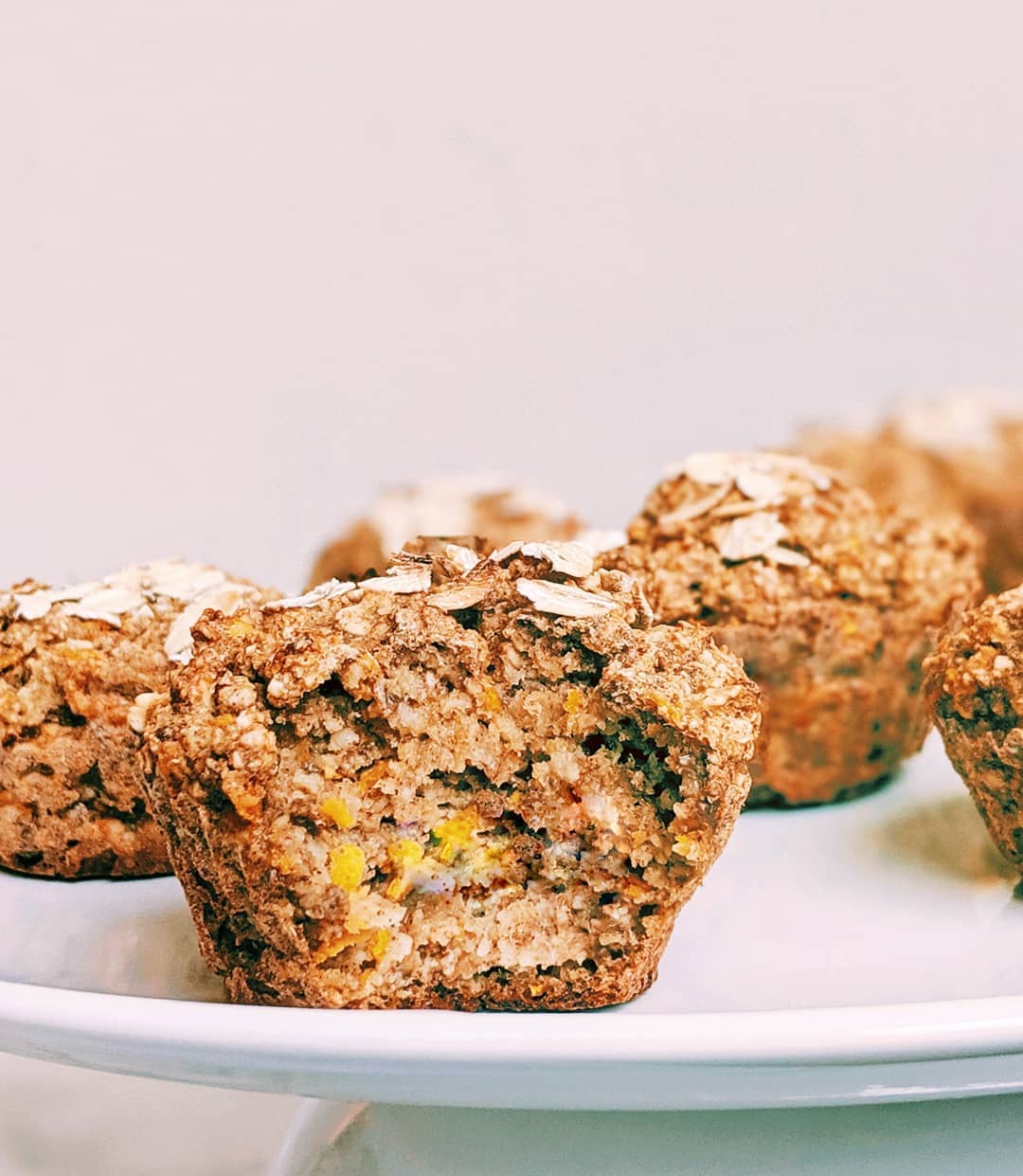 Healthy Orange Muffins with Clementines and Banana