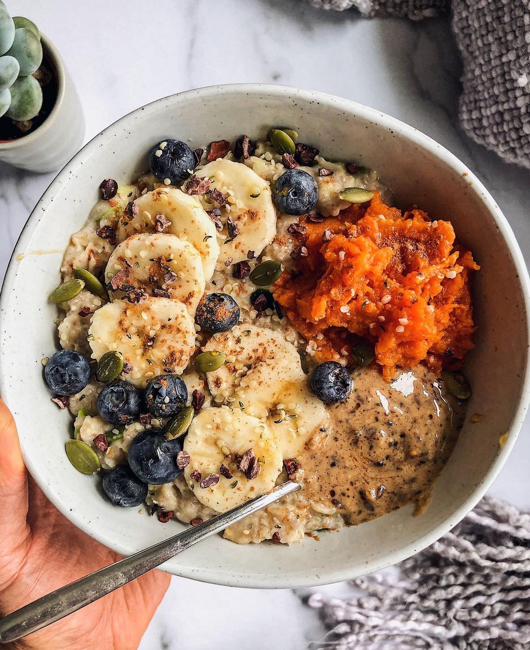 Loaded Cinnamon Sweet Potato Oatmeal
