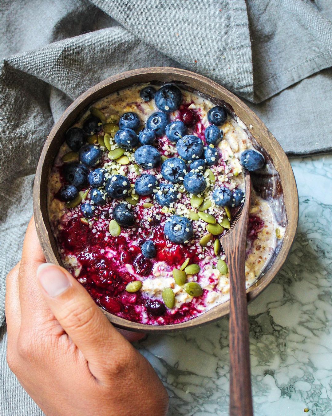 Quick Berry Jam with Chia Seeds