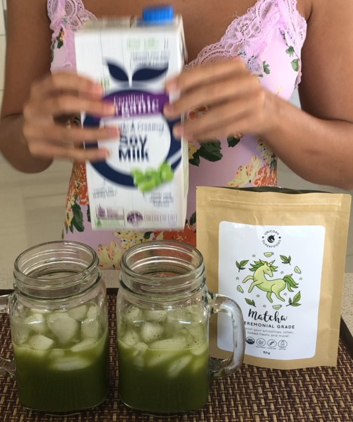 Delicious Iced Matcha Lattes Beverage
