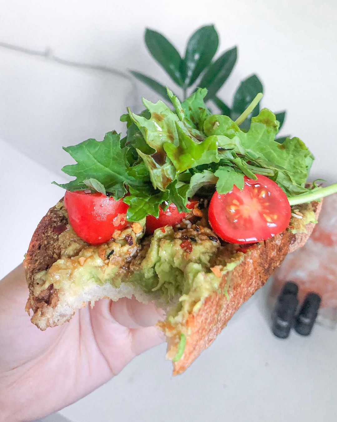 Fancy Avocado Toast with Sourdough and Vegetables