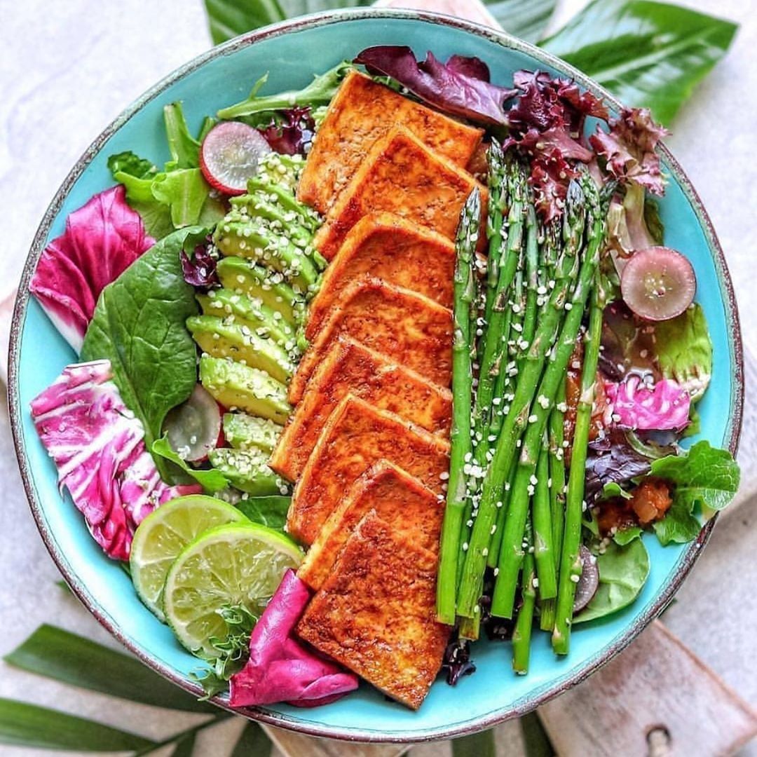 Plant-Based Rainbow Salad Bowl