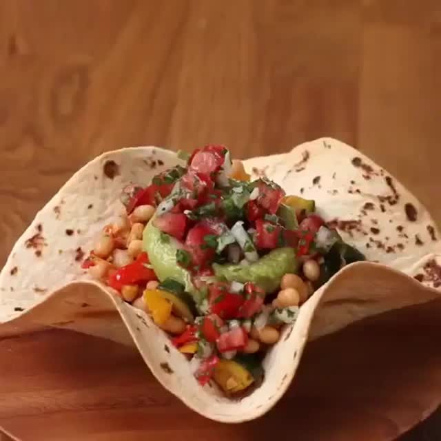 Vegan Burrito Bowl with Fresh Vegetables